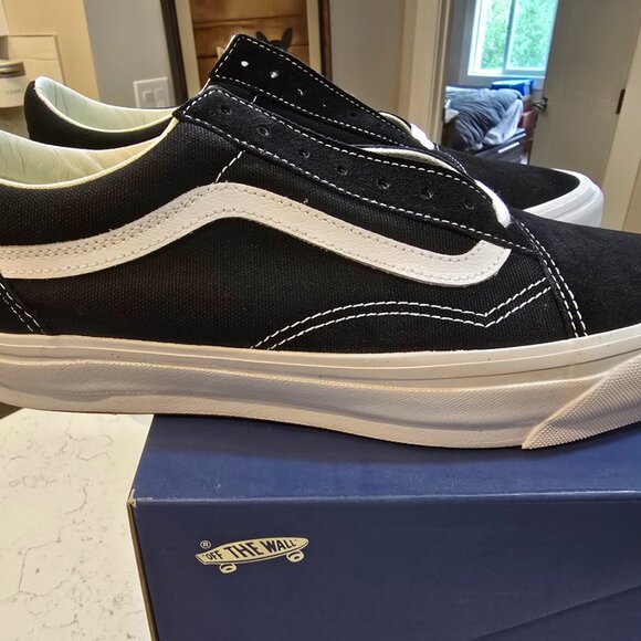 New Vans Premium Old Skool 36 LX Black/White Sneakers Low-Top Shoes MENS SZ 12 - Picture 5 of 9